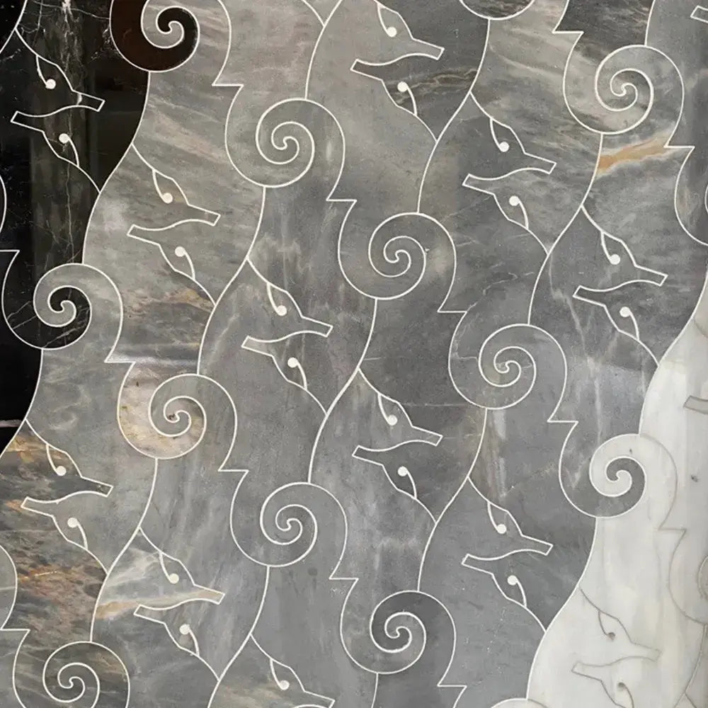 waterjet mosaics marble