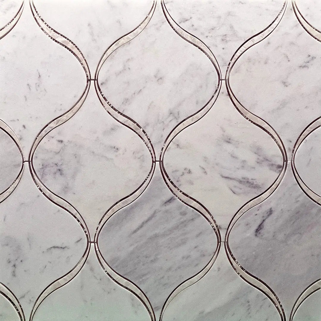 FAUNA ( $ 50.98 / ft² ): Marble Mosaic Tile Flooring - Kitchen Tile - Backsplash Tile- Bathroom Tile
