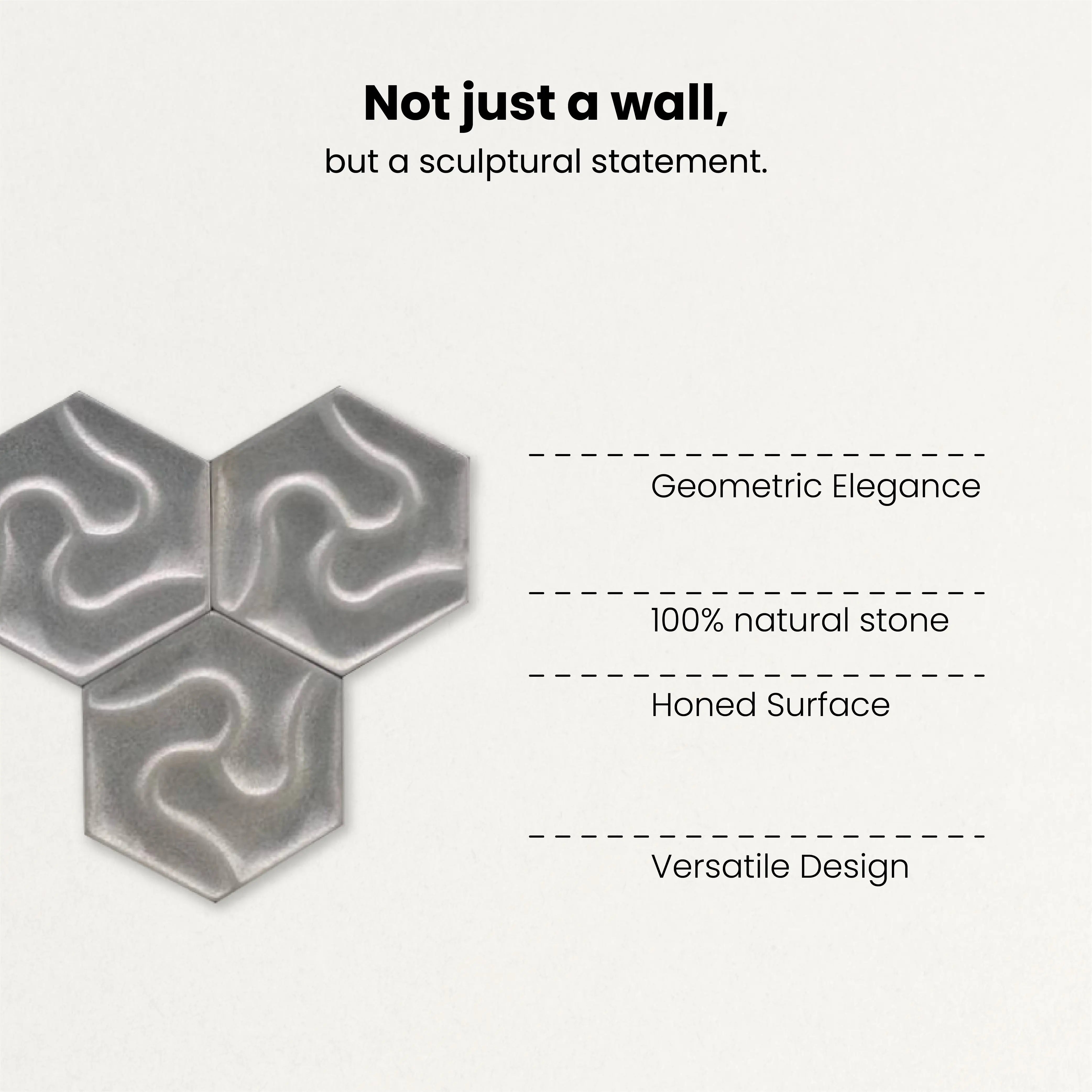 CALYPSO - 3D Wall Tile (0.230 sqft sheet)