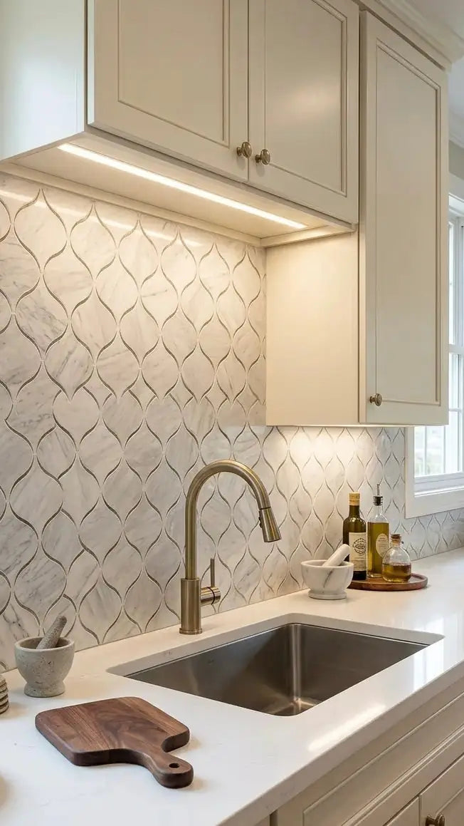 SAMPLE FAUNA ( 1.076 sqft sheet ) : Modern Kitchen Backsplash