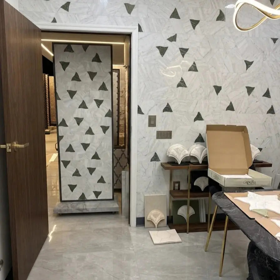 SAMPLE SELENA marble mosaic tile (0.98 sqft sheet )