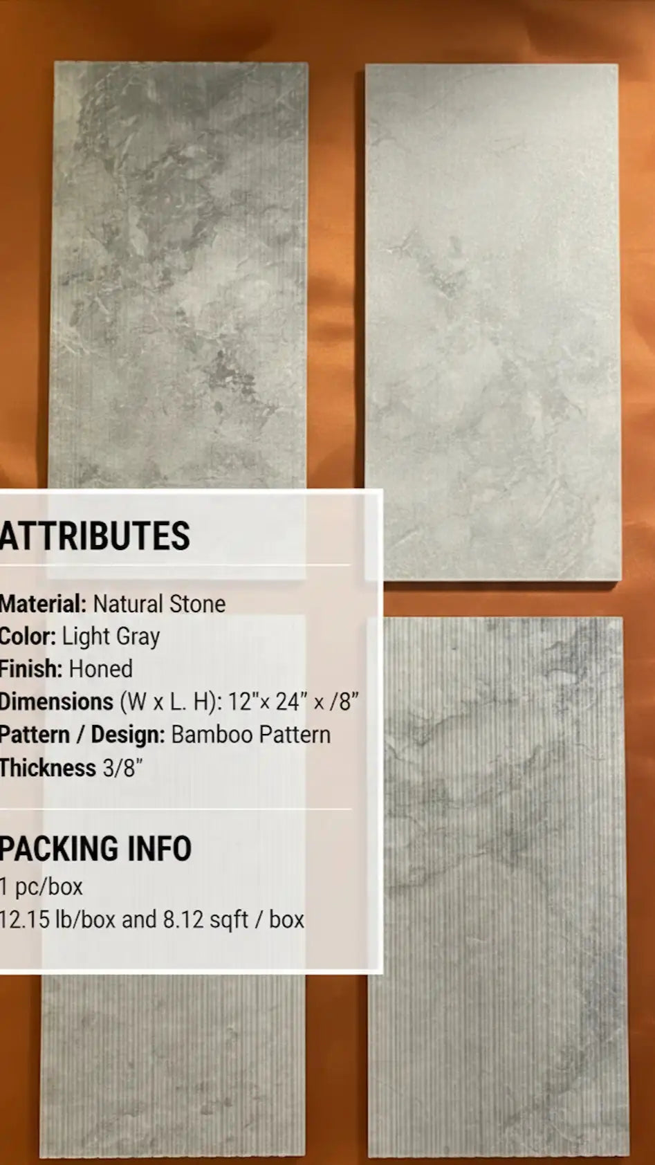 BAMBOO ( $ 31.26 / ft²) : 3D Wall Panel