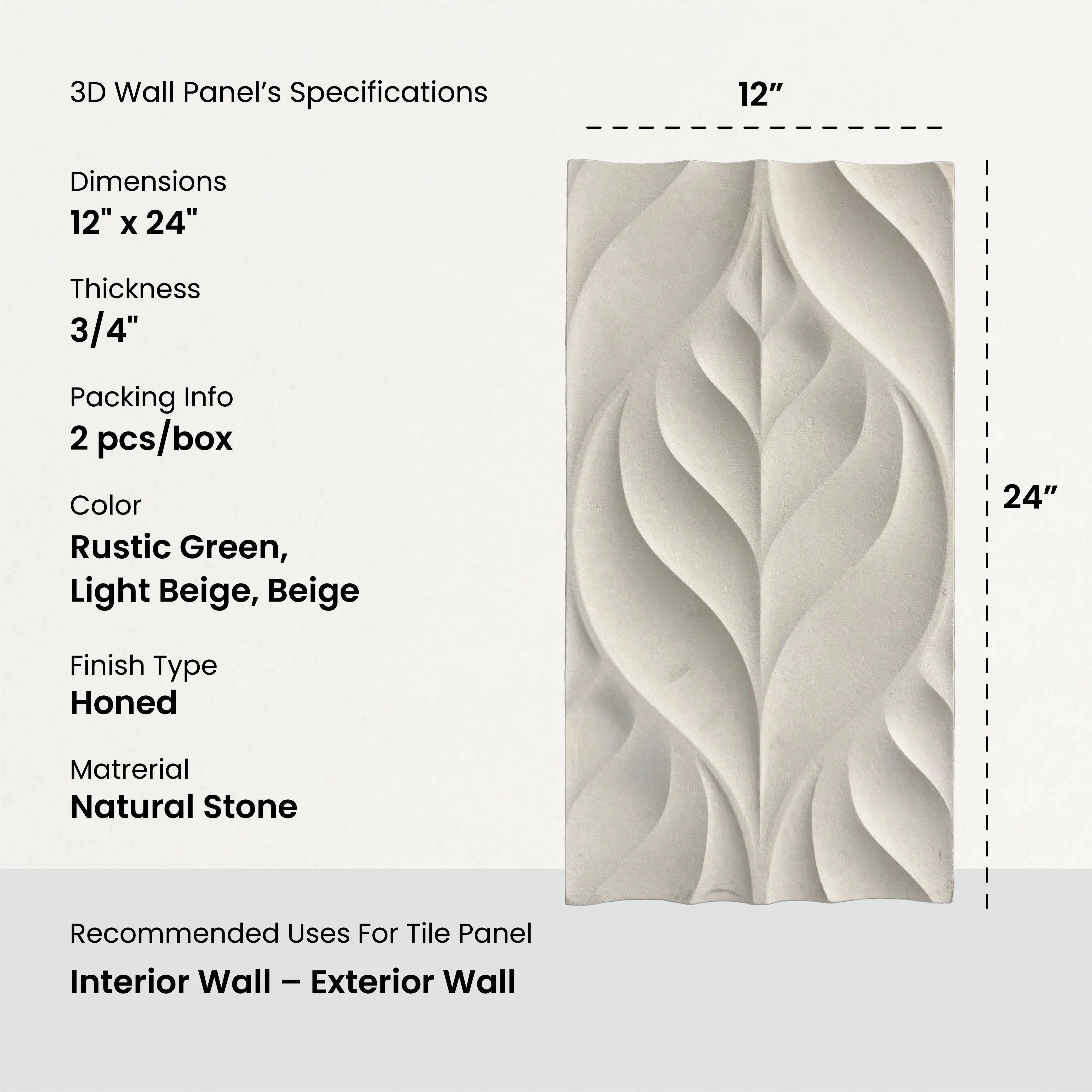 ABEL - 3D Wall Panel (2sqft sheet )
