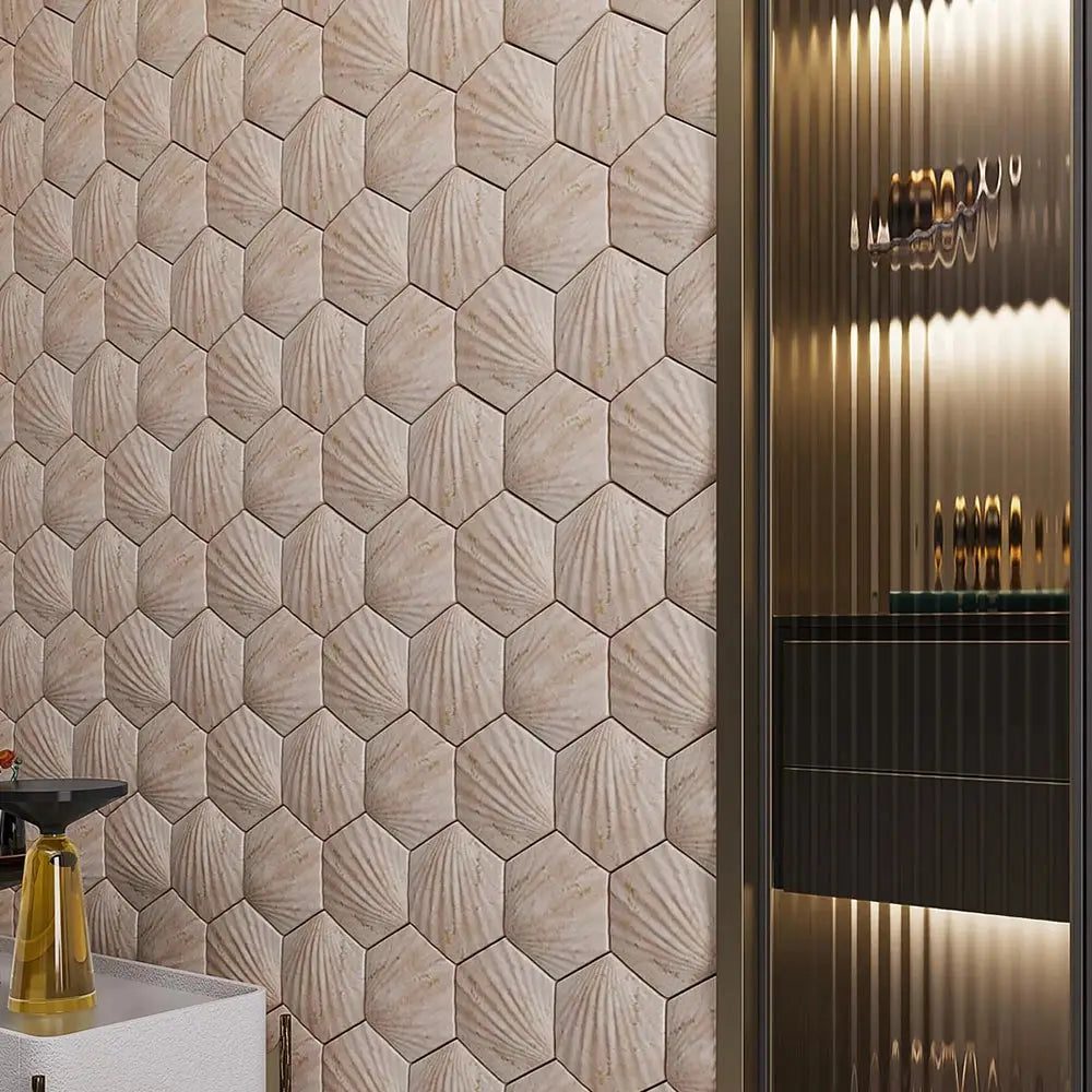 CONCHA - 3D Wall Tile (0.196 sqft sheet)