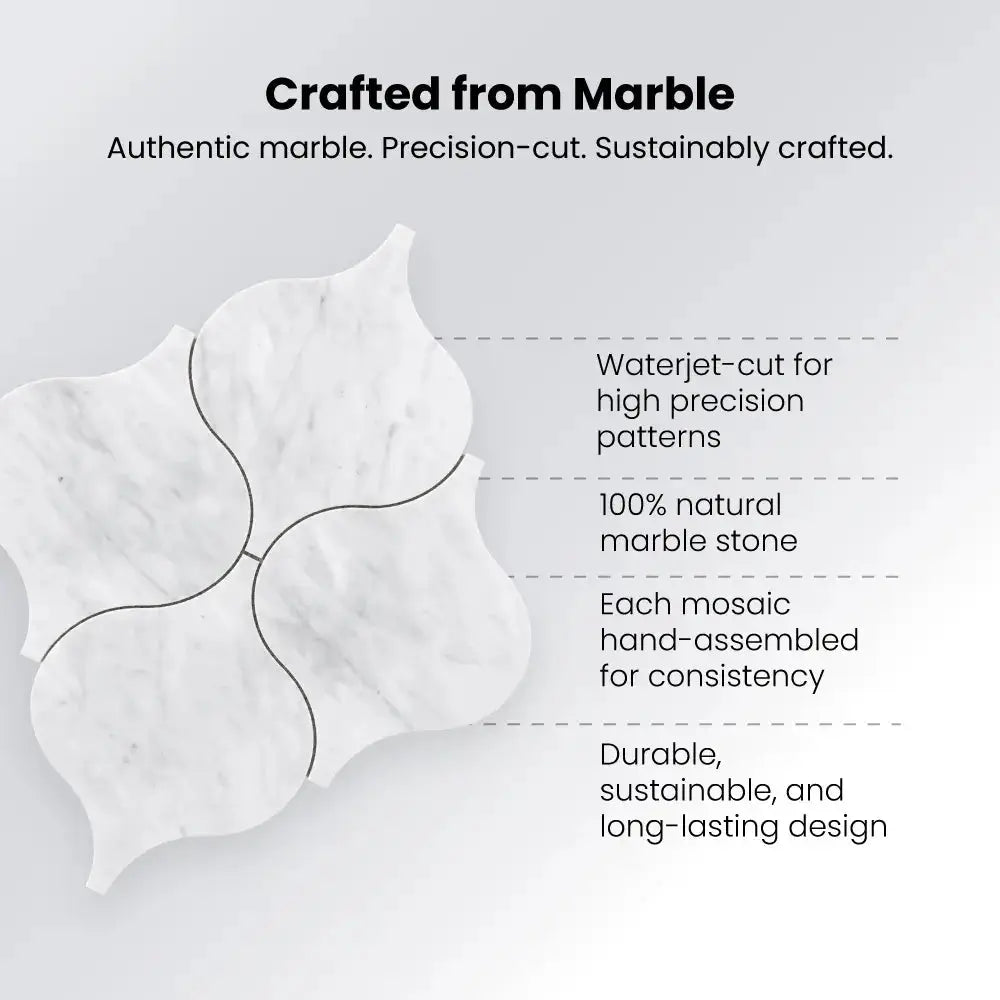 EDRICE - Marble Tile (0.431 sqft sheet)