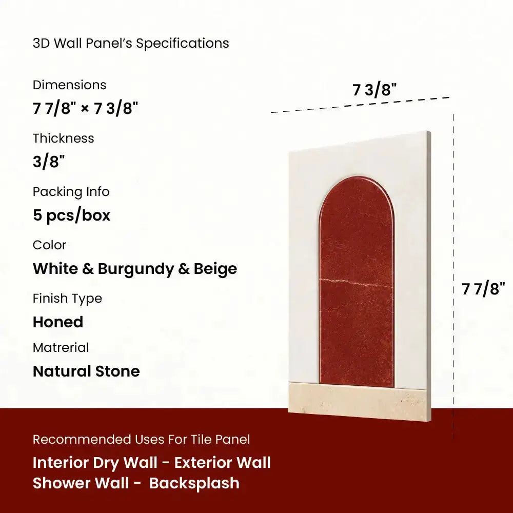 3D wall panel with dimensions and specifications on a white background. instaladores de azulejos cerca de mí
contratista de azulejos cerca de mí
mis azulejos
rejuntar azulejos de ducha