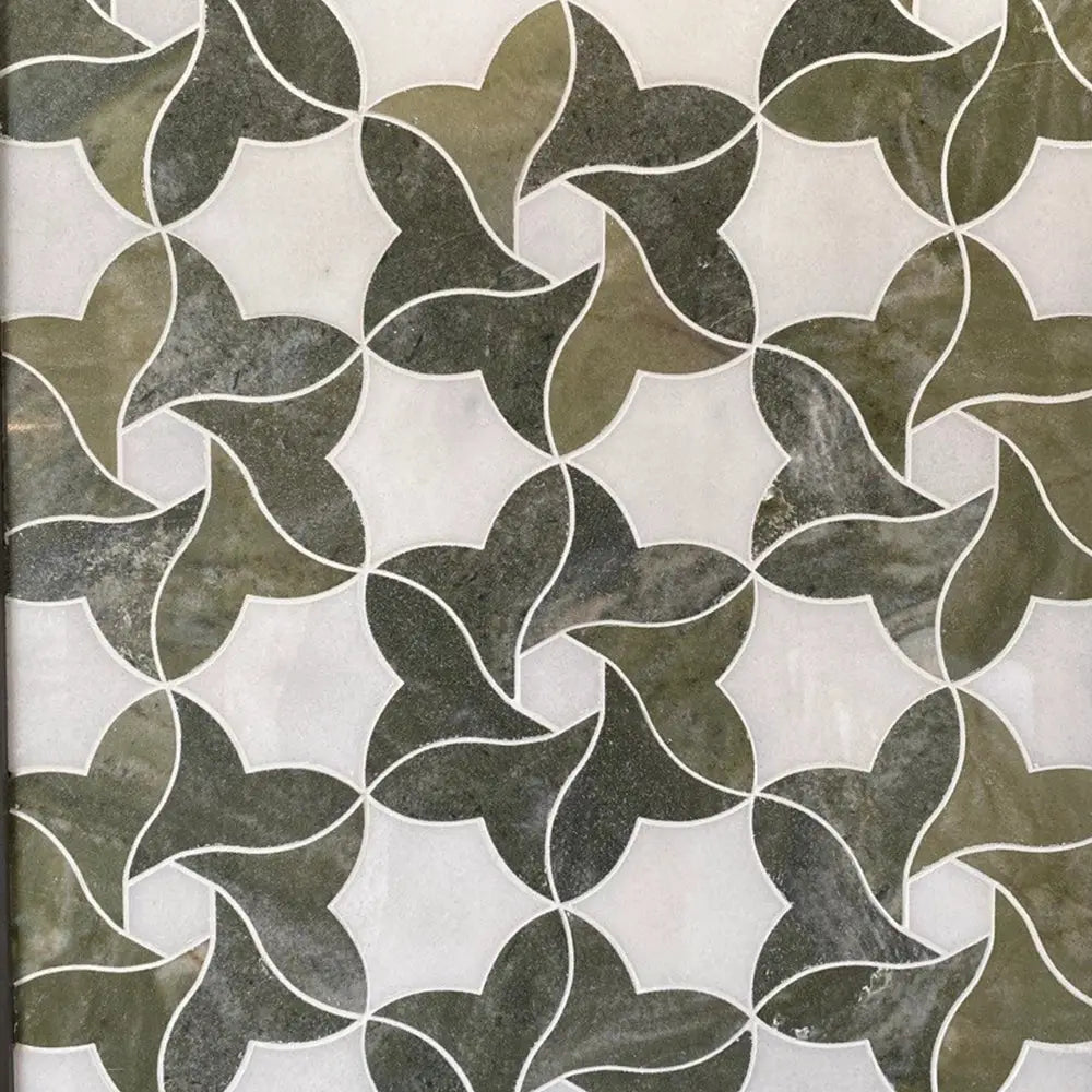 PHYLLIS - Marble Mosaic Tile( 0.598 sqft sheet )