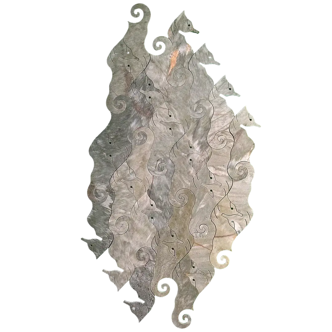 Seahorse waterjet Mosaic