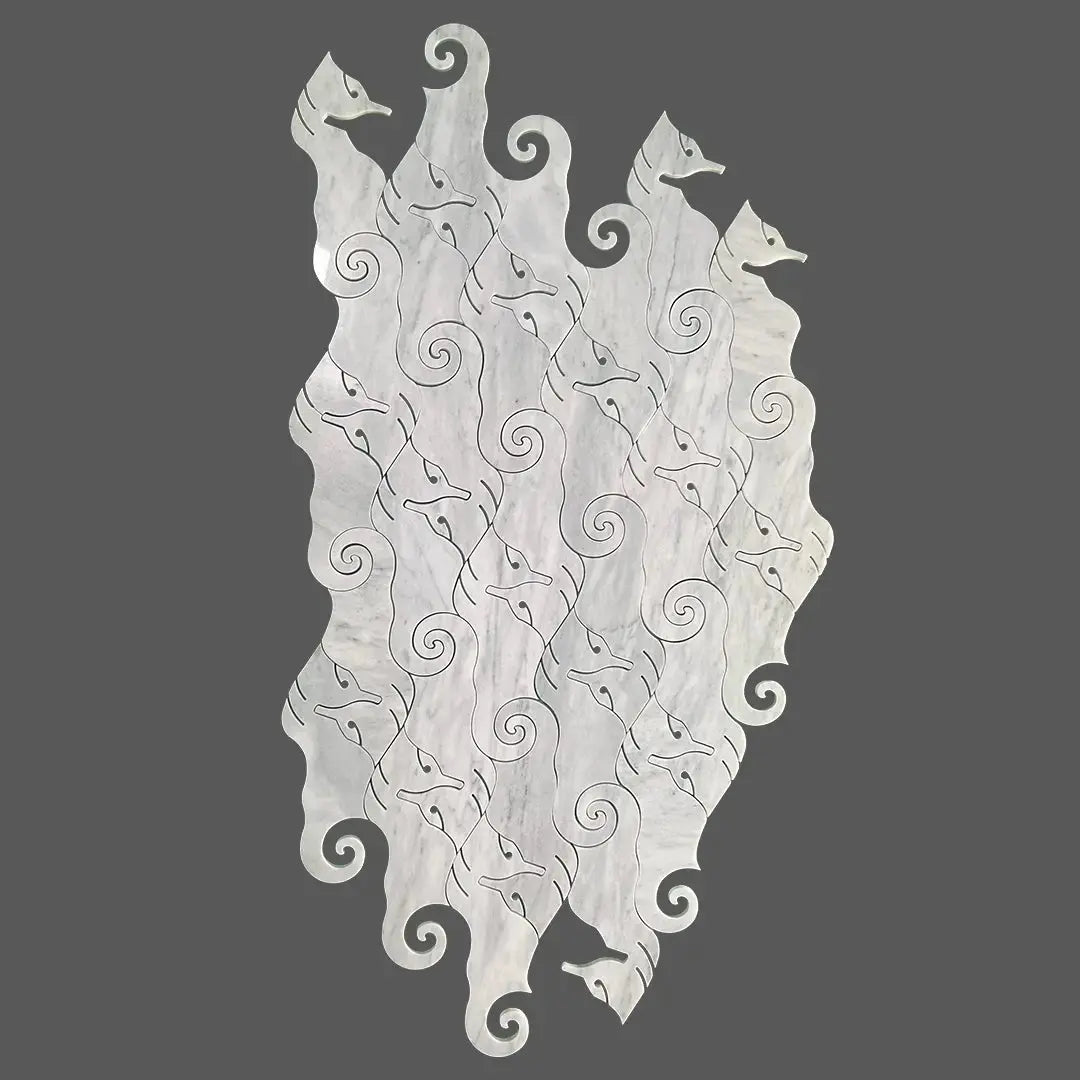 Seahorse waterjet Mosaic