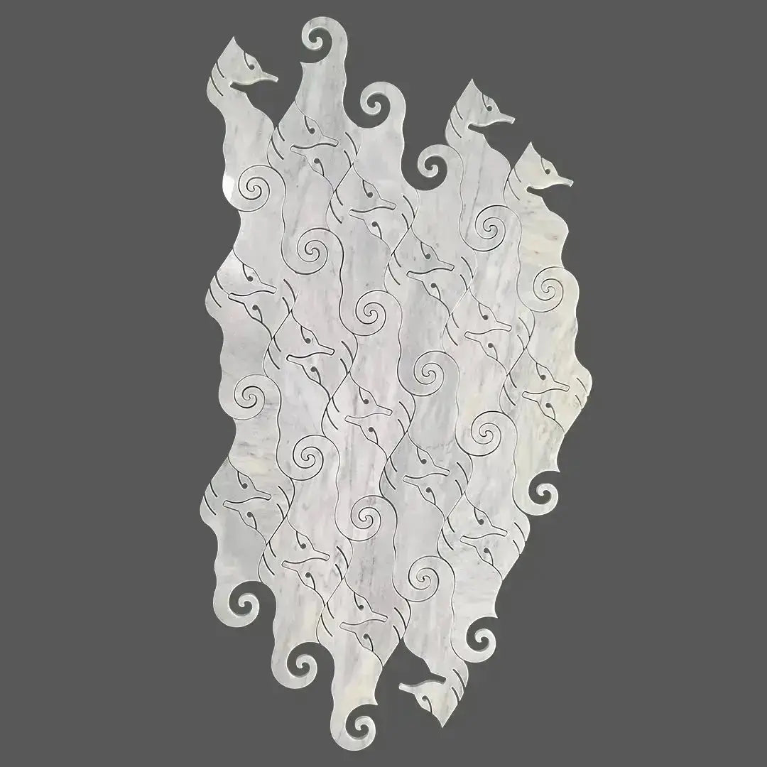 Seahorse waterjet Mosaic