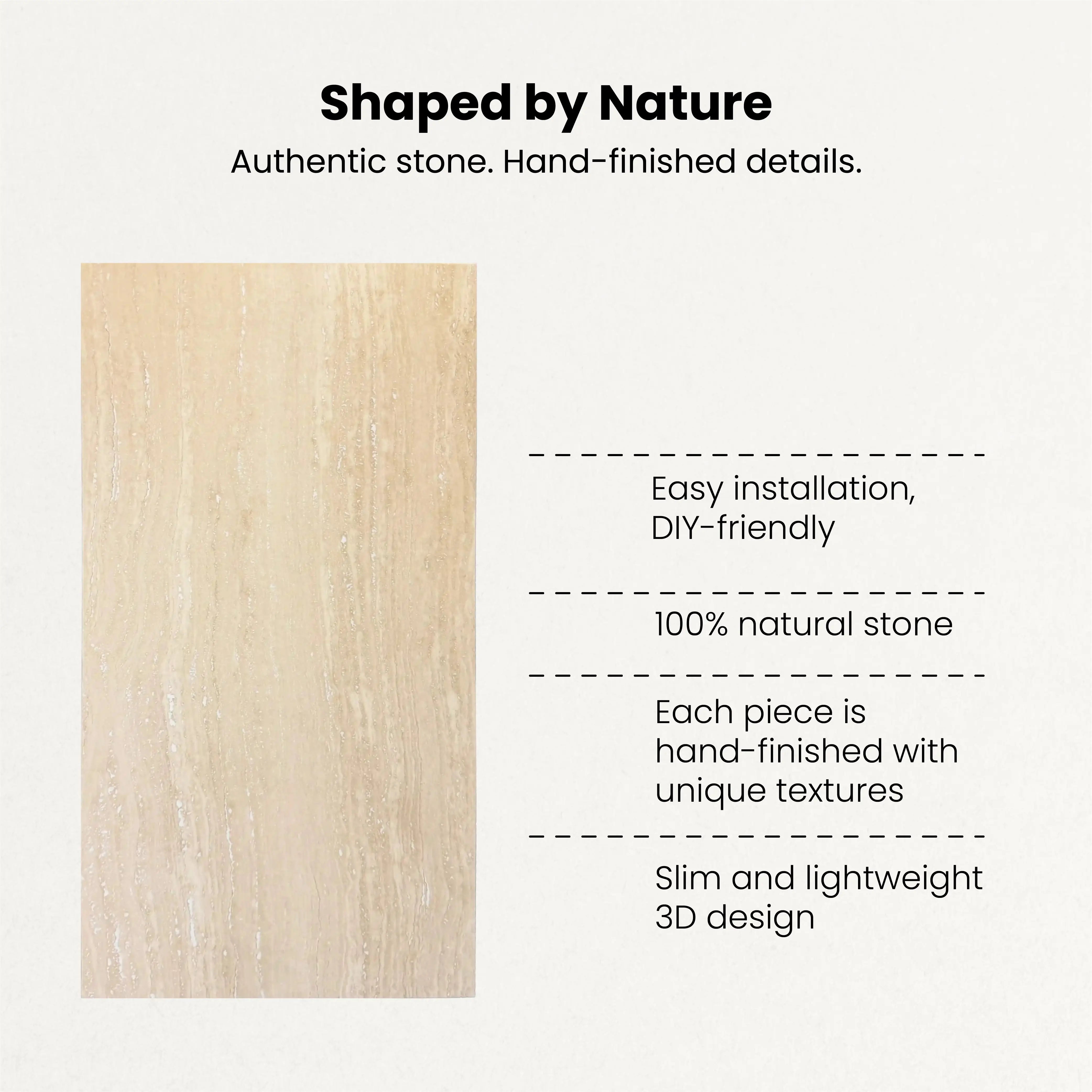 VEINCUT - Light Flat Wall Panel ( 2 sqft sheet )