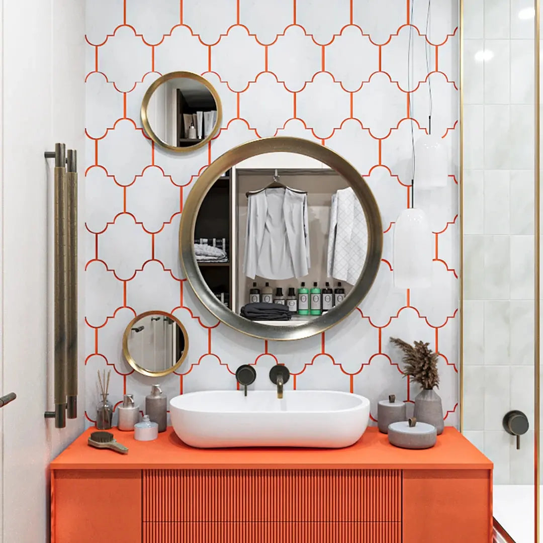 Felice waterjet Mosaic white