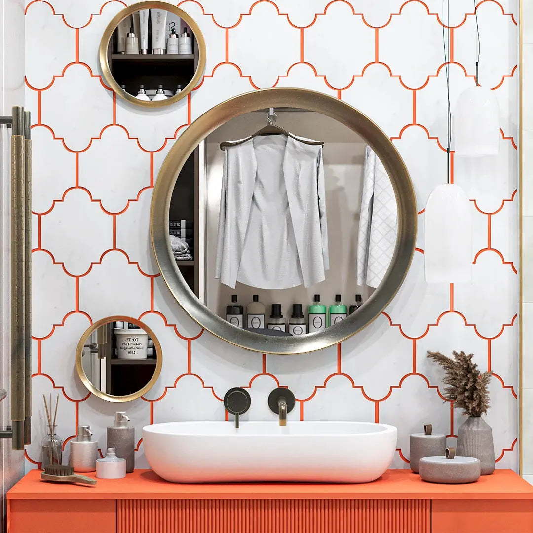 Felice waterjet Mosaic white