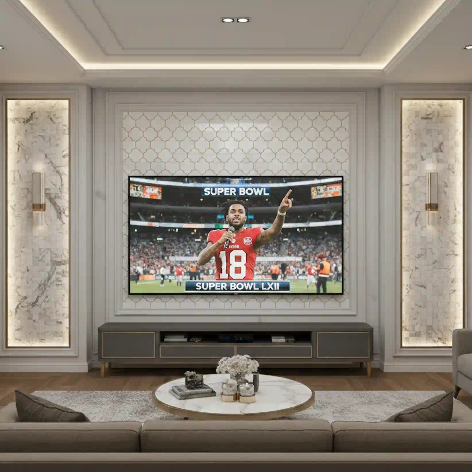 Super Bowl LXI Style: Luxury 3D Wall Panels & Marble Mosaics | Misbell
