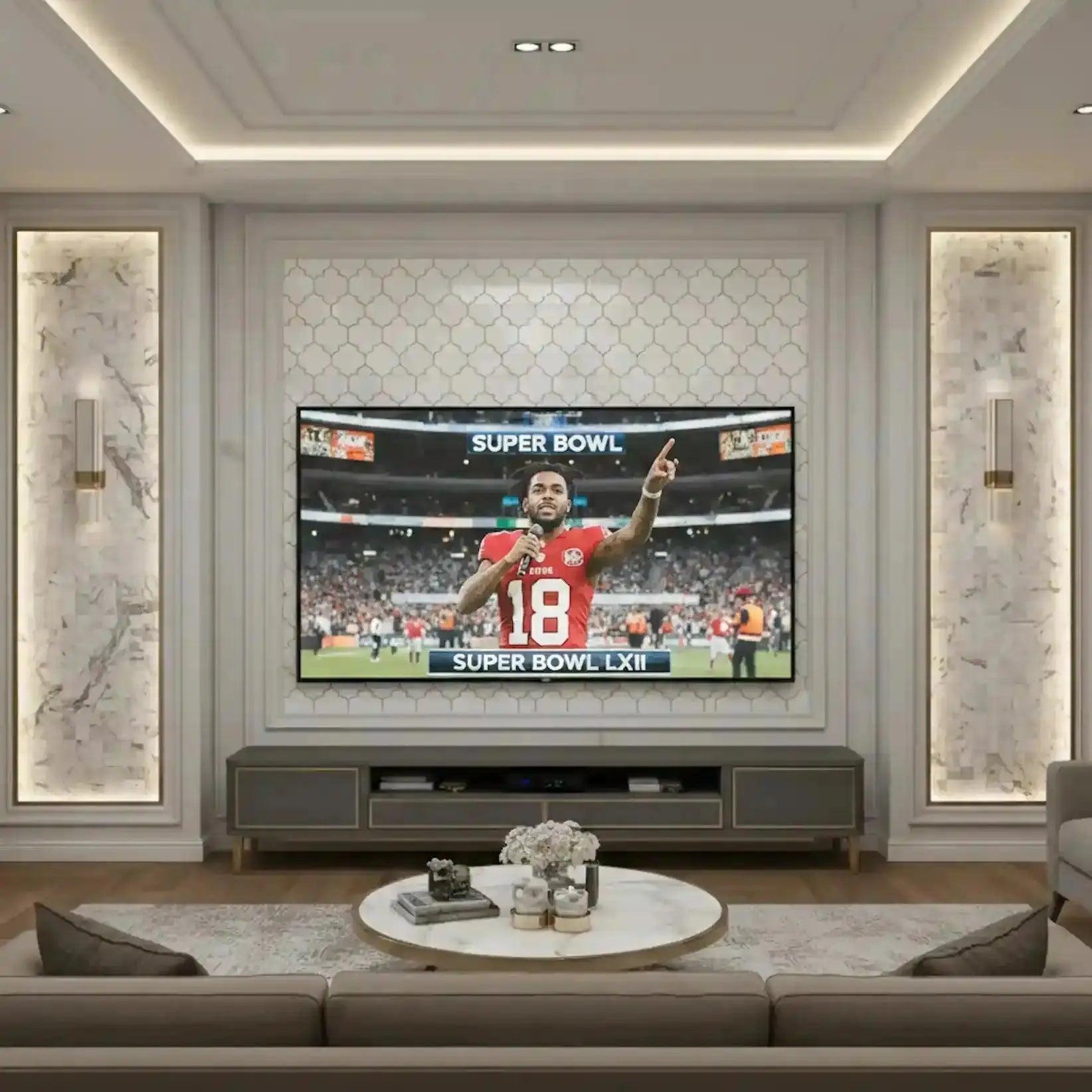 Super Bowl natural stone bad bunny