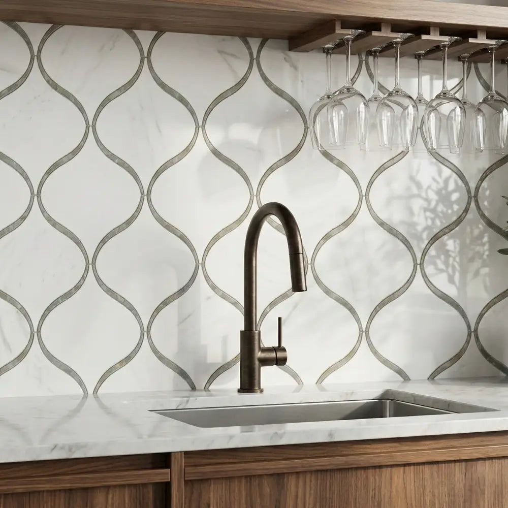 Carrara Marble Mosaic Tile: Timeless Elegance for Feature Walls and Backsplashes