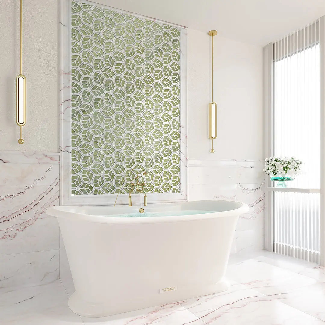 marble mosaic tile and luxury stone