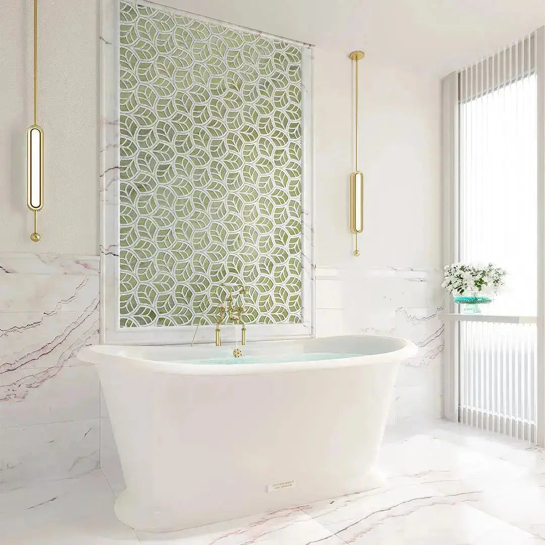 marble mosaic tile and luxury stone