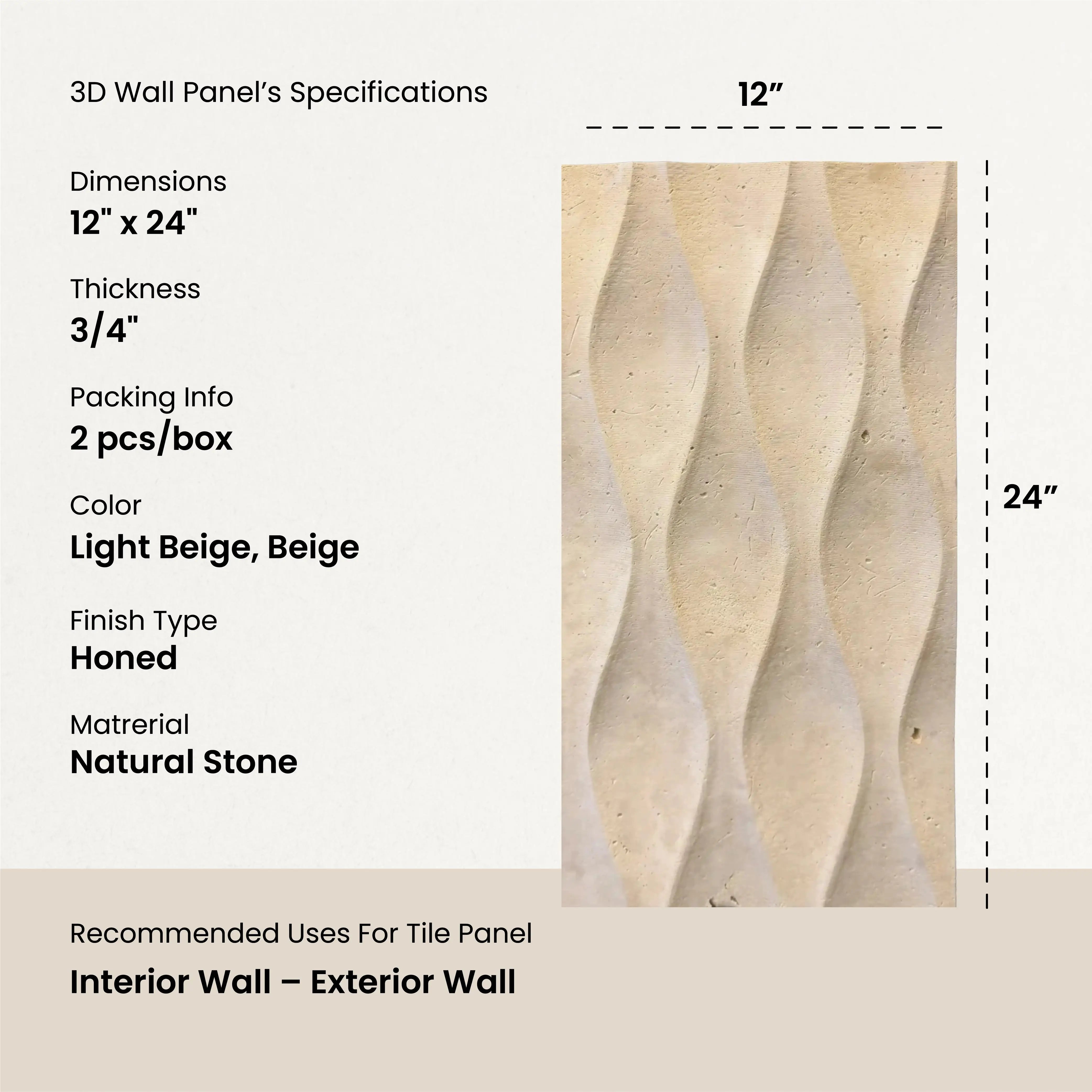 CAIUS ( $ 46.18 / ft² ) : 3D Wall Panel