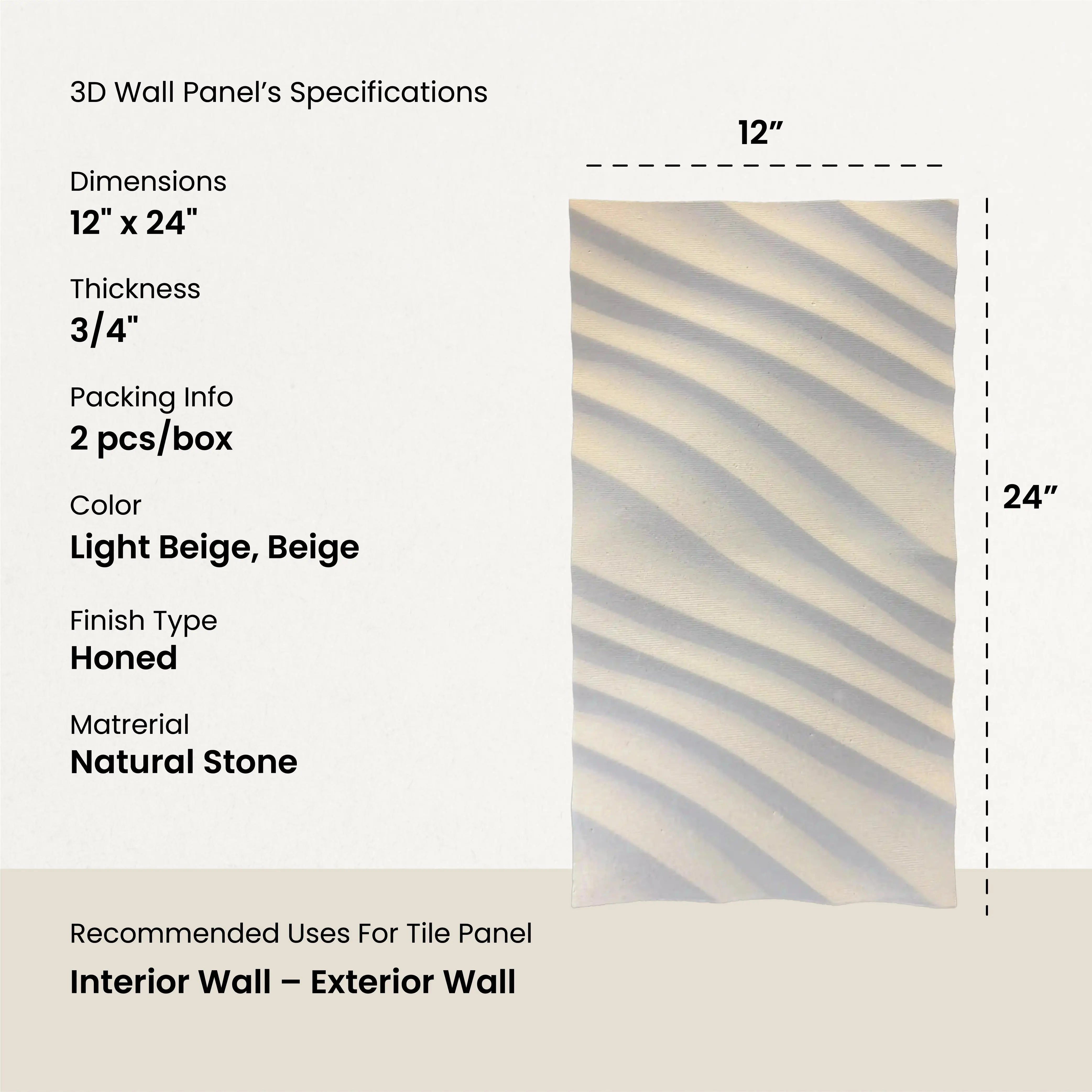 NAUNET - 3D Wall Panel (2 sqft- sheet)