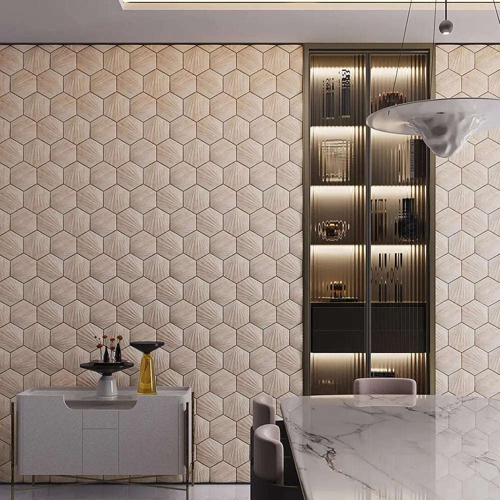 CONCHA - 3D Wall Tile (0.196 sqft sheet)