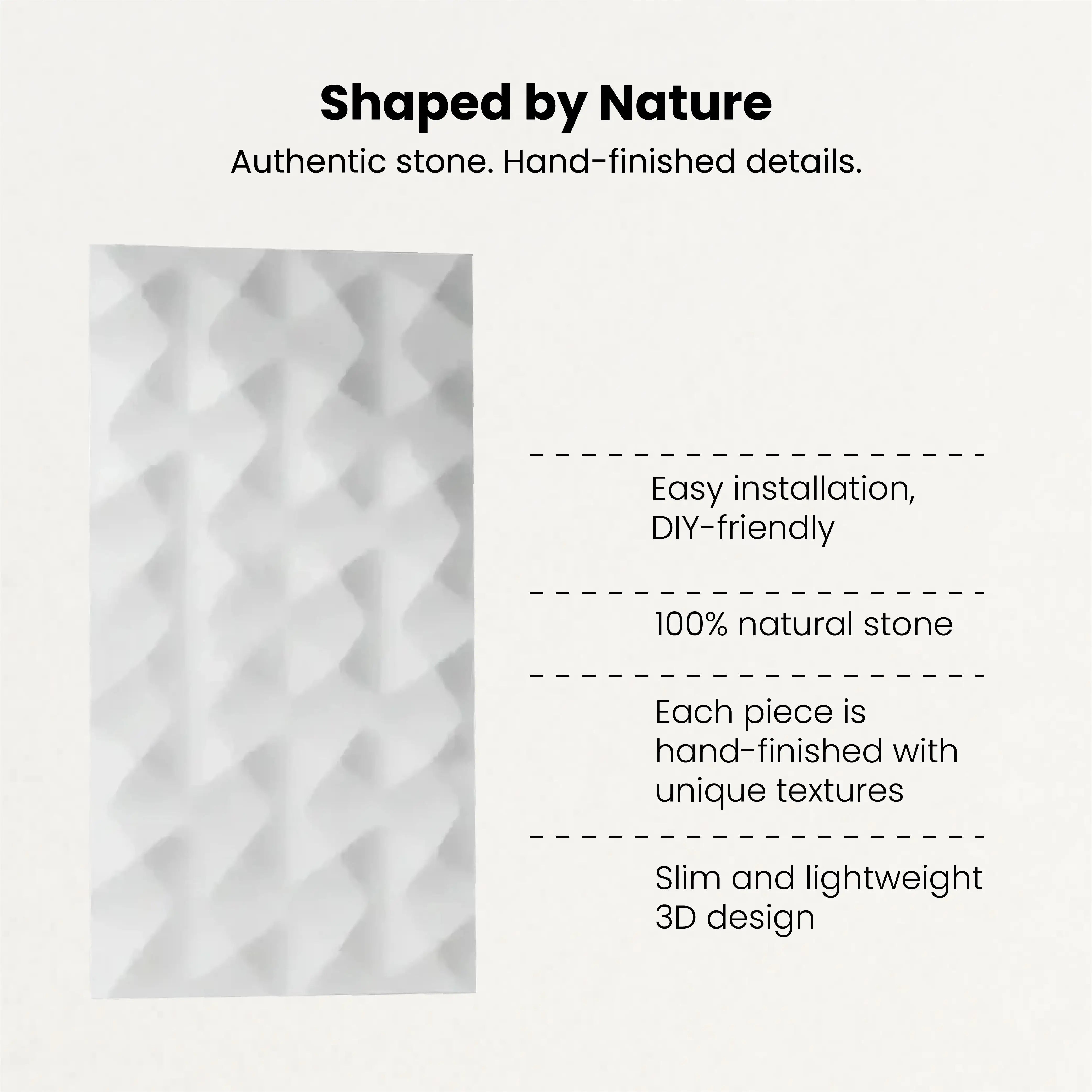 ECHO: Panel de pared 3D (0,18 m² / unidad)