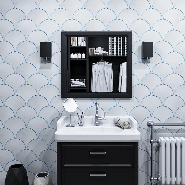 EBISU - Waterjet Marble Mosaic Tile (0.370 sqft sheet)