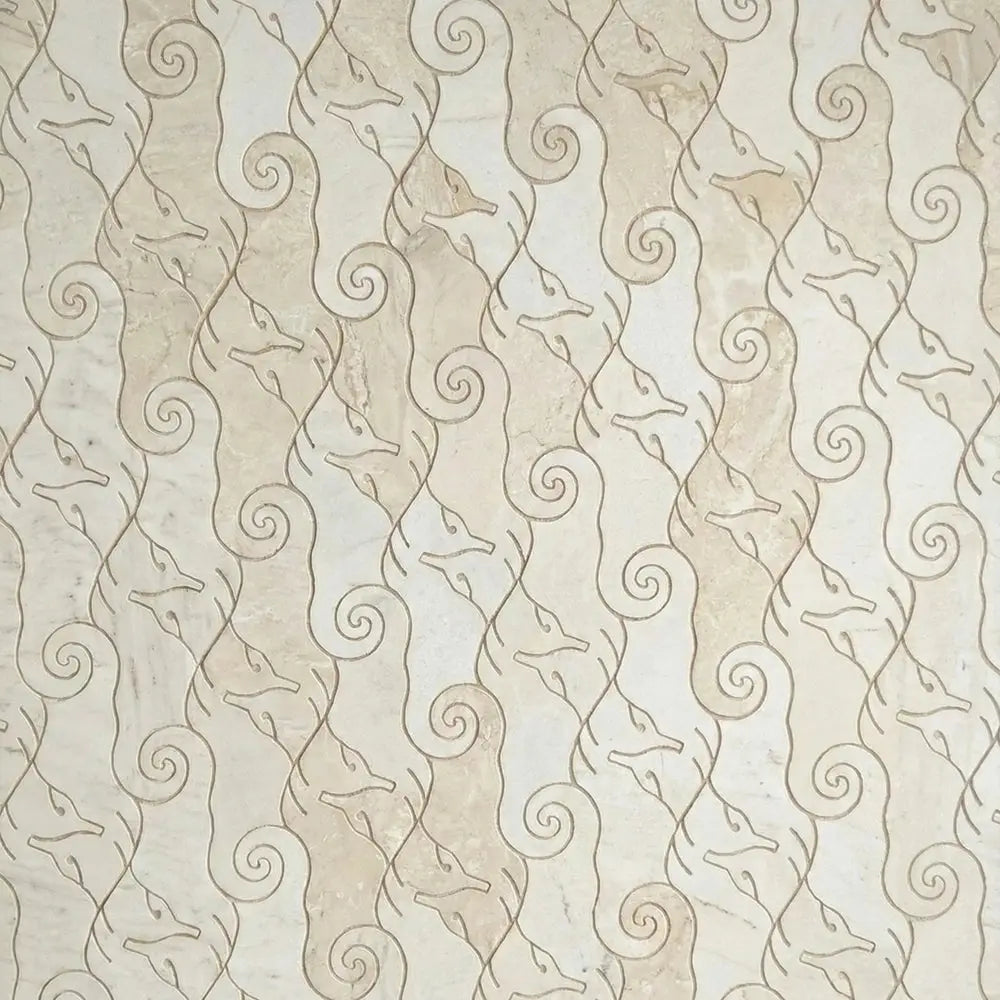 Patterned wallpaper with abstract designs on a beige background-misbell-tile contractor near me 
my tiles
regrouting shower tile
high end tile
the marble
marble palace
marble line
marble kitchen worktops