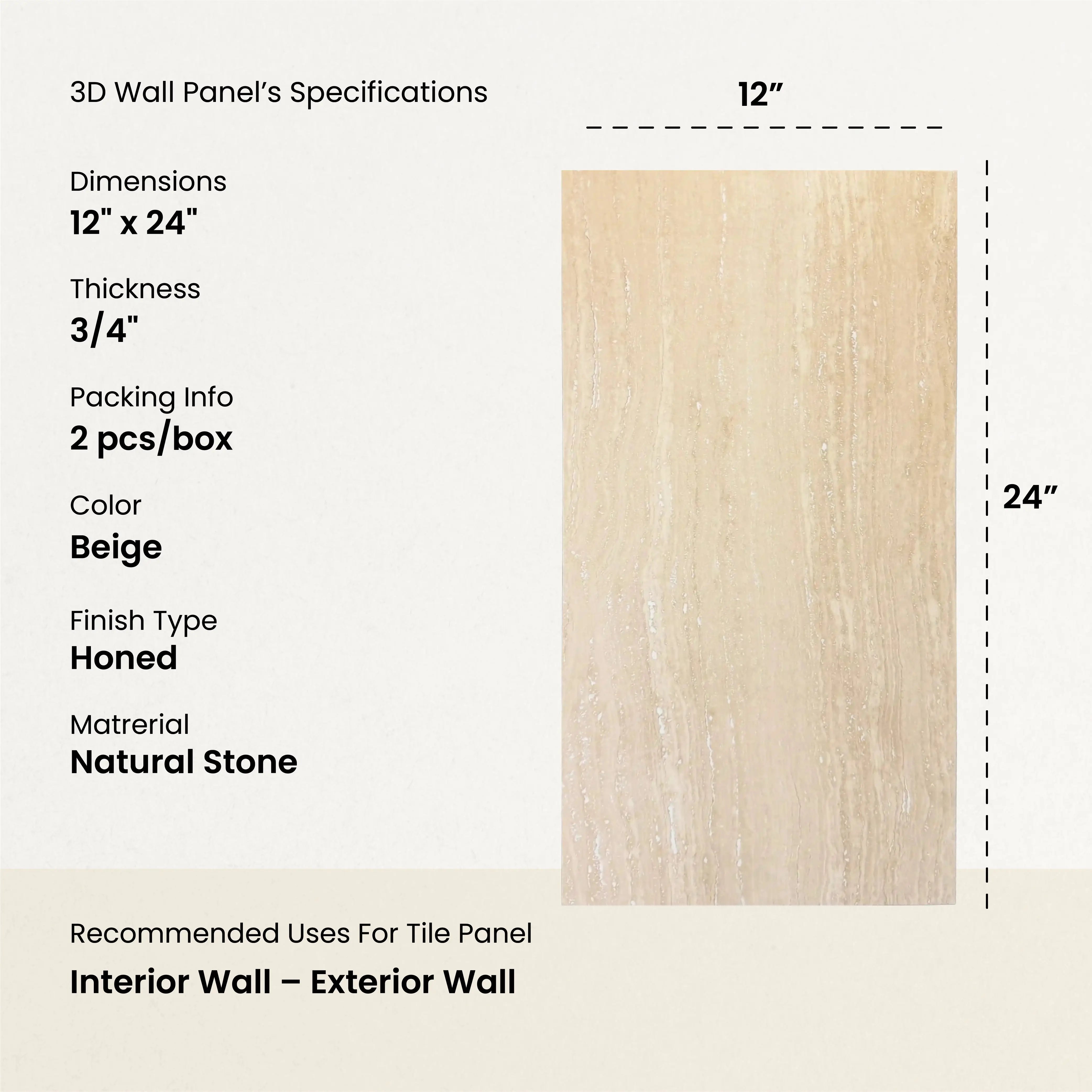 SAMPLE- VEINCUT Light Flat Wall Panel ( 2 sqft sheet )